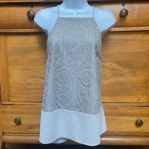 Altar'd State Lace Square Neck Tank Top / Cami - Size M